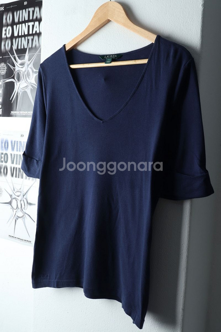 W(L-XL) 폴로 랄프로렌 반팔 티셔츠 브이넥--0