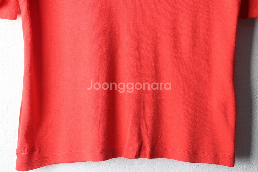 W(M-L) 폴로 랄프로렌 반팔 티셔츠 브이넥 레드--3