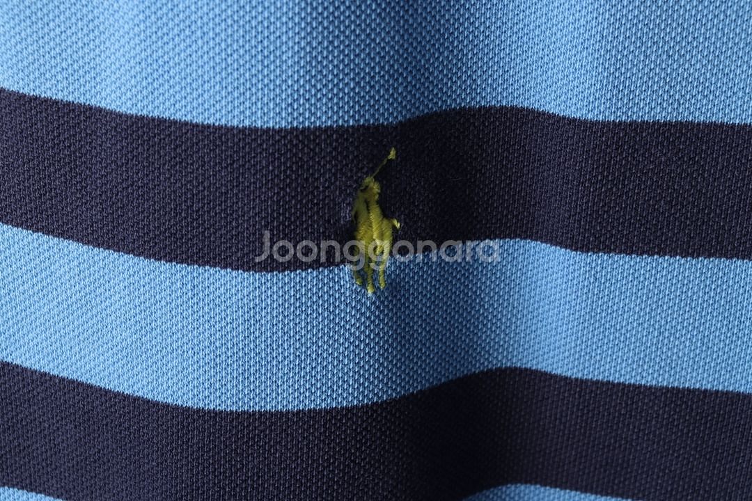 (L-XL) 폴로 랄프로렌 반팔 카라 티셔츠 블루--4