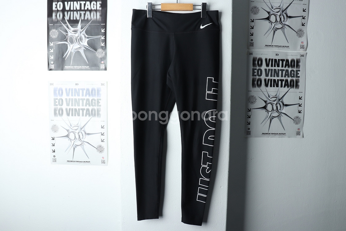 W(M) 나이키 트레이닝복 바지 블랙 레깅스--1