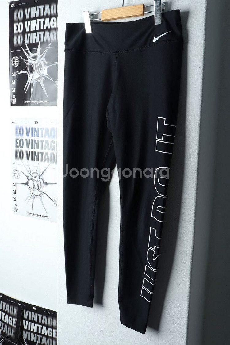 W(M) 나이키 트레이닝복 바지 블랙 레깅스--0