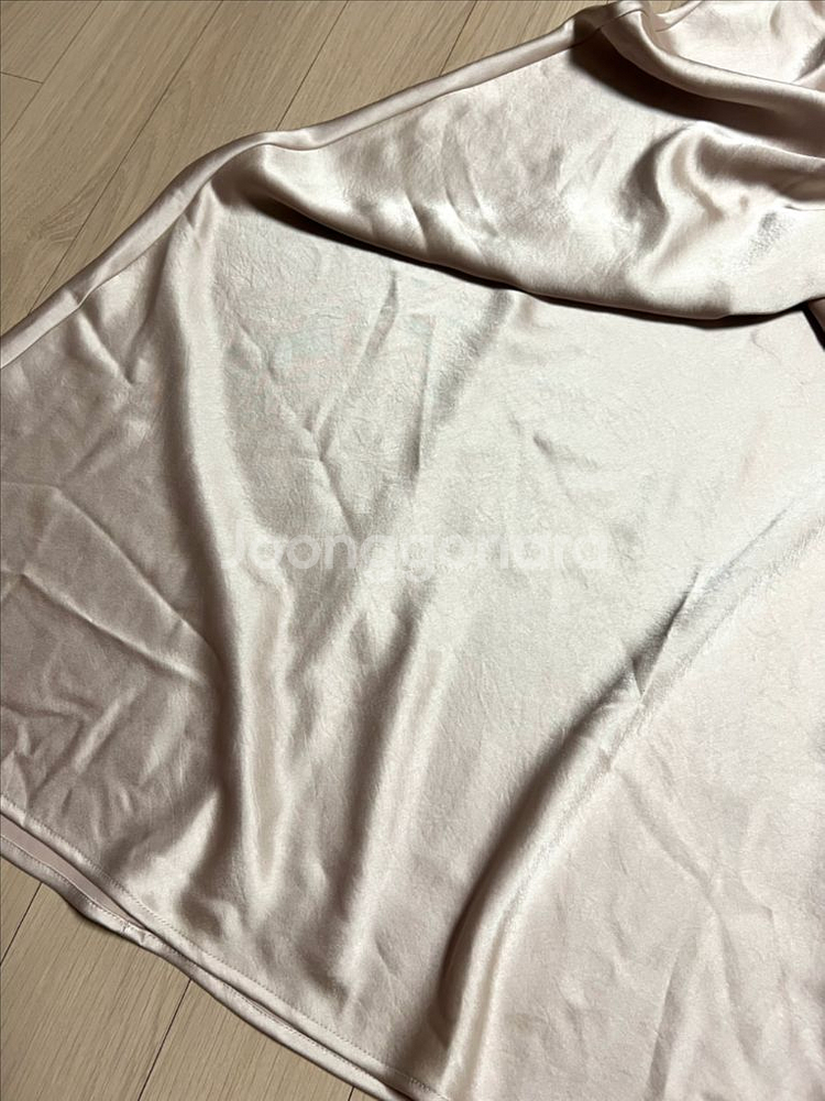 22 브플먼트 보브 리본 스트랩 새틴 슬립 롱원피스--7