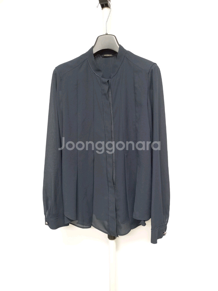 쉬즈미스 춘추 쉬폰 긴판 블라우스 66.77--2