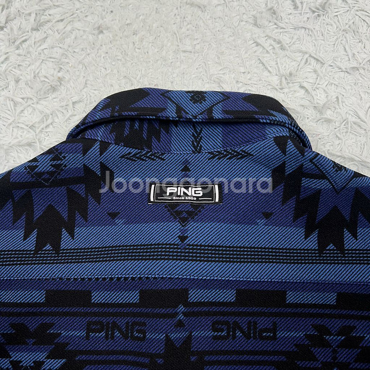PING 핑골프 남성 아즈텍 패턴 골프티셔츠 M--5