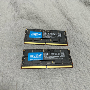 Crucial DDR5 16GB 노트북 램 두개