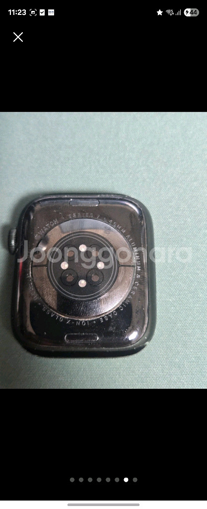애플워치7 45mm 그린 gps 배터리96--6