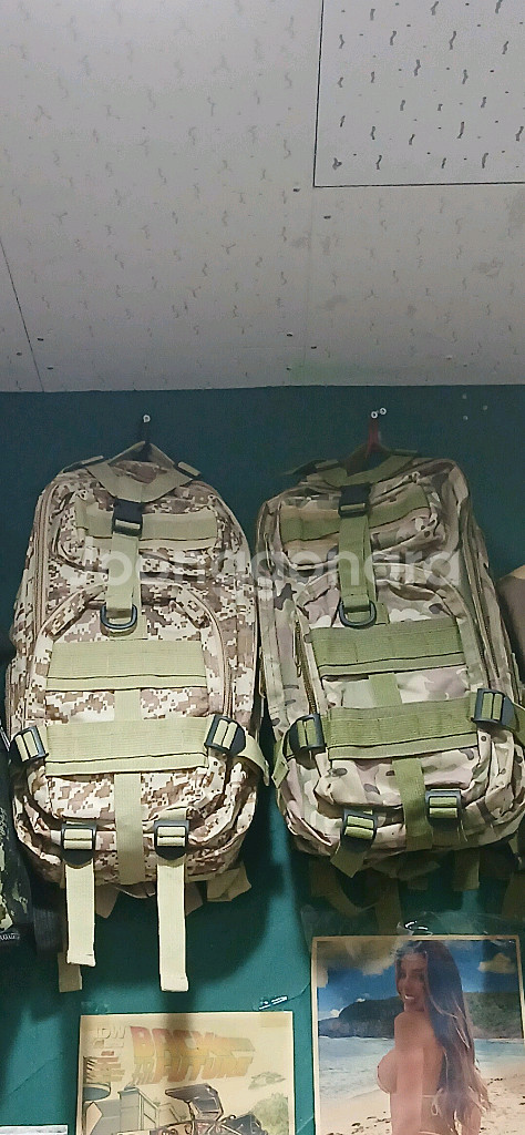 미디엄크기 카모백팩--0