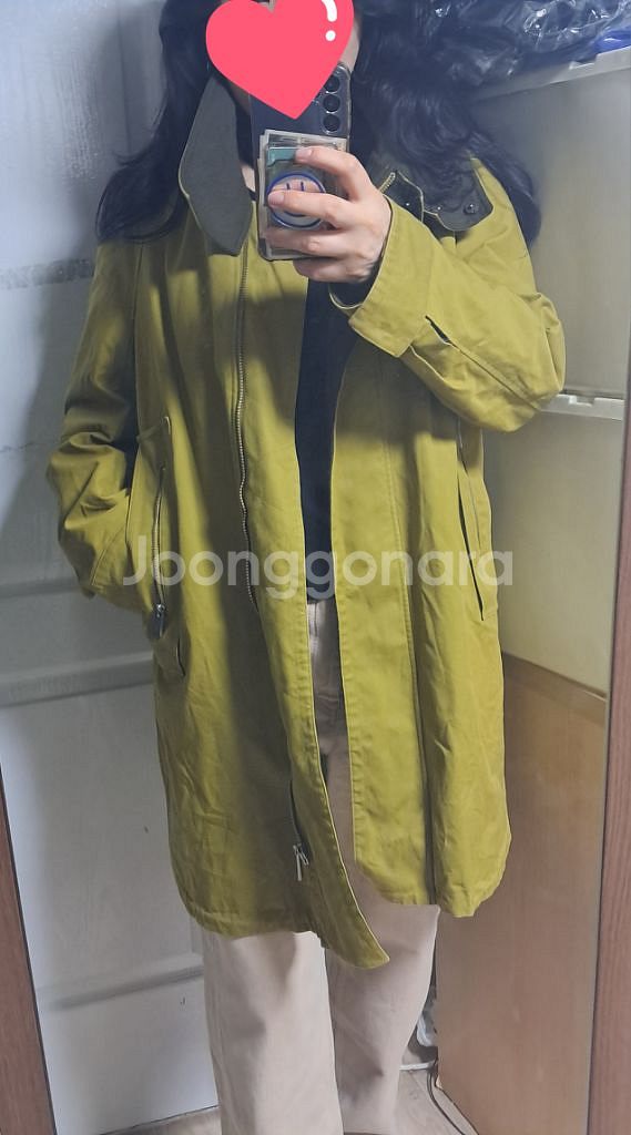 구호 점퍼 자켓 봄 코트 55~66--9