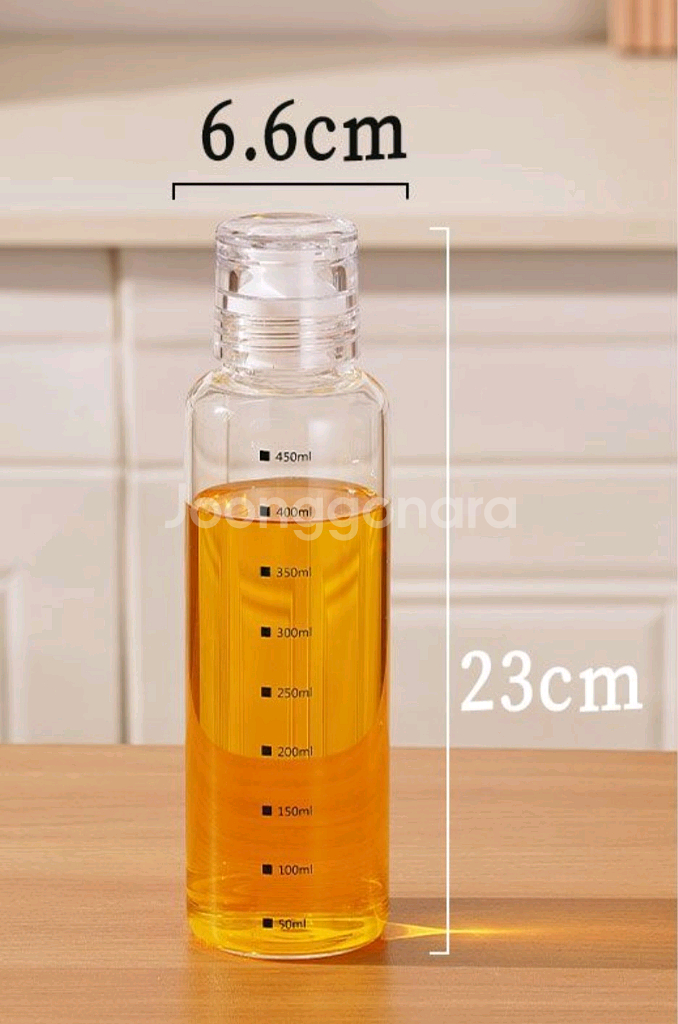 500ml 강화유리 오일병 3개 일괄 (새상품)--1