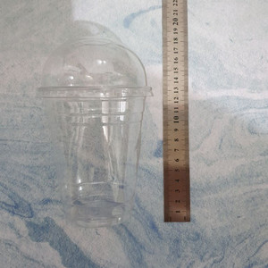 투명 커피 음료 과일 후식 컵