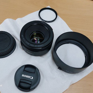 캐논 50mm 1.8 stm 후드 mcuv필터 포함(A
