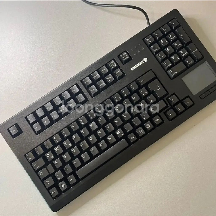 빈티지 체리 흑축 풀윤활 터치패드 모델 기계식 키보드--0
