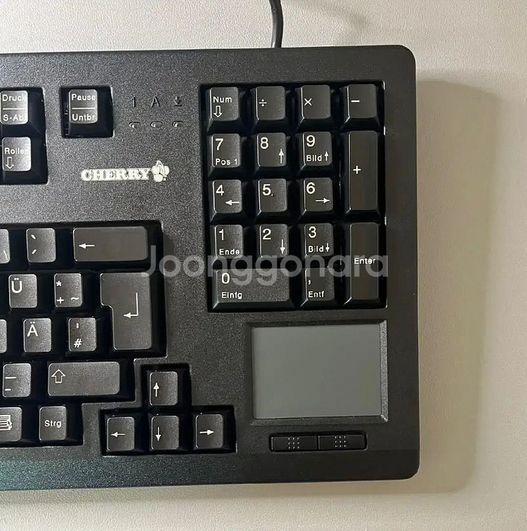 빈티지 체리 흑축 풀윤활 터치패드 모델 기계식 키보드--2