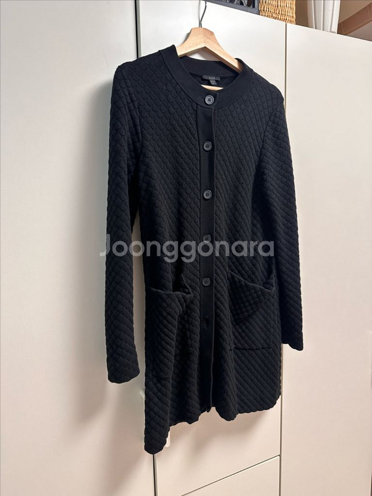 코스 블랙 가디건--1