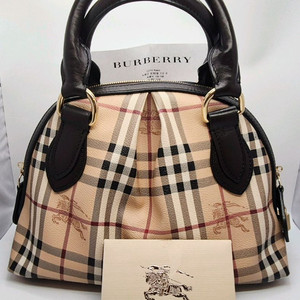 버버리 체크 토트백