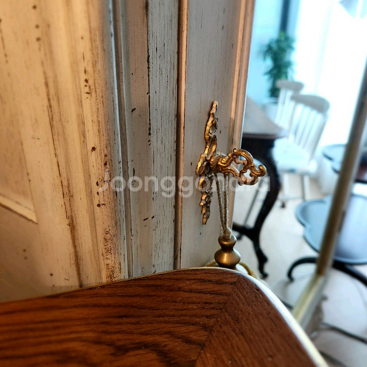 앤틱 엔틱 프렌치 입본장 옷장 린넨장 전신거울--4