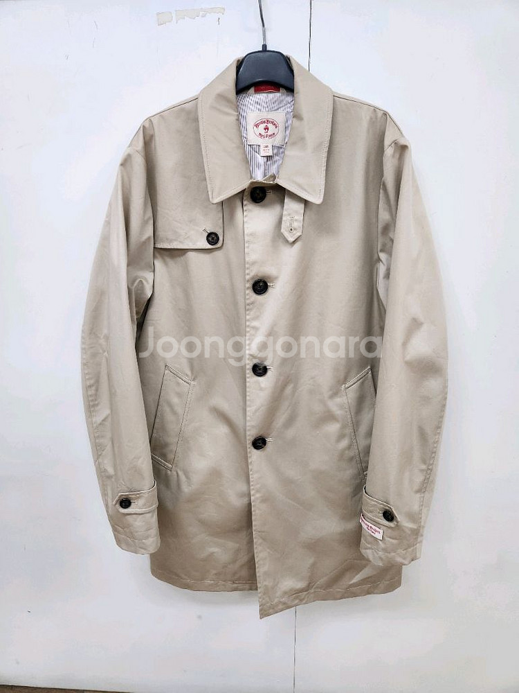 (정품)브룩스브라더스 남성 면 숏트랜치코트38R(100--0