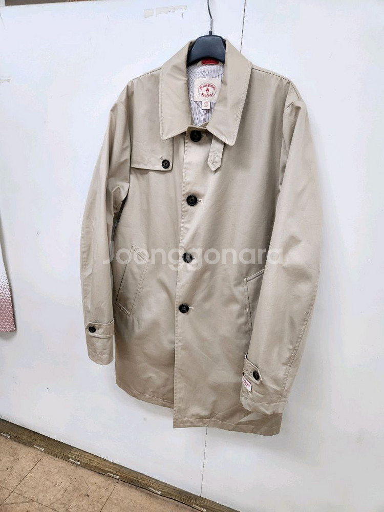 (정품)브룩스브라더스 남성 면 숏트랜치코트38R(100--2