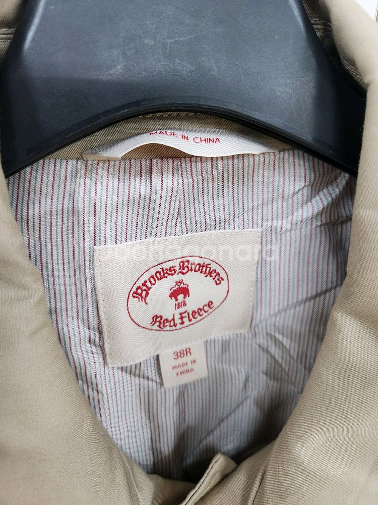 (정품)브룩스브라더스 남성 면 숏트랜치코트38R(100--6