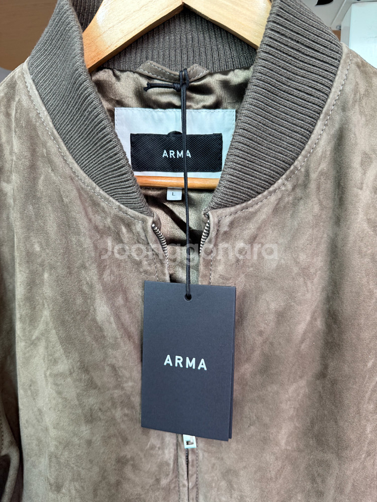 ARMA 스웨이드봄버자켓 L, 택달린 새상품--10