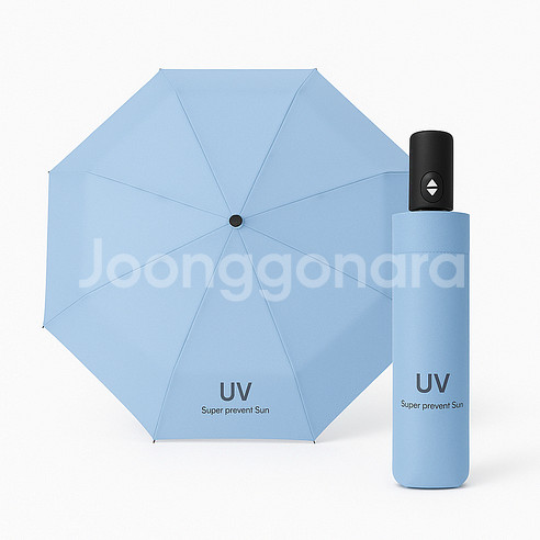 미니 3단 자동 우산 양산--0