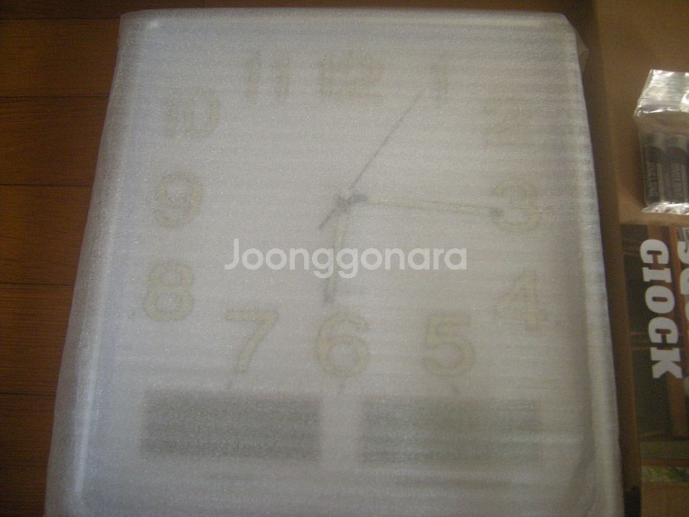 레트로사각벽시계 고급대형사이즈+제로큐브무선충전기/아이폰--1
