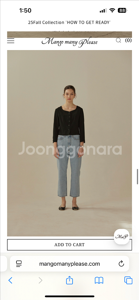 망고매니플리즈 LIGHT REGULAR JEANS--4