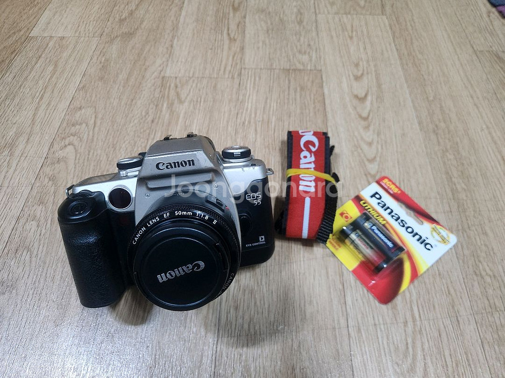 캐논 EOS 55 실버바디및 50mm F1.8 II 렌--0