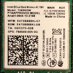 Intel AC 7260NGW 무선랜 안테나 합본 판매