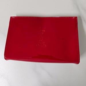 YSL 생로랑 뷰티 에나멜 레드 파우치 정품 새제품