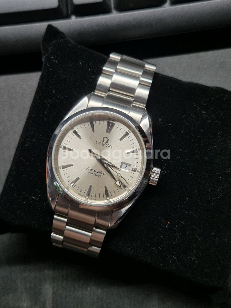 오메가정품 아쿠아테라 36mm 은판--0