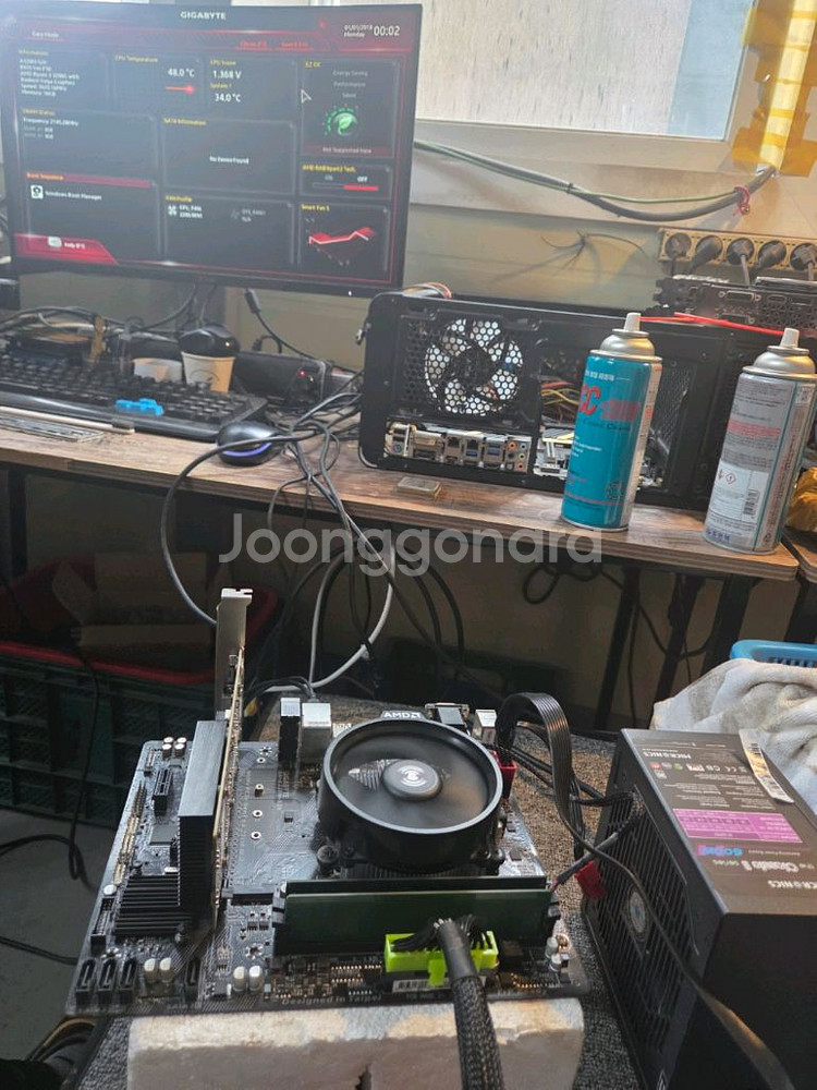 메인보드<4>a320보드 기가바이트--0