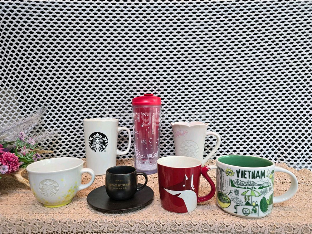스타벅스 머그와 커피잔 7점.미사용--0