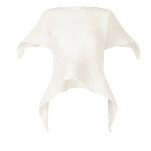 (새상품) 이세이미야케 섭듀드 탑 화이트