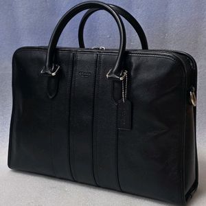 코치 COACH 레더 브리프케이스 크로스백 가죽서류가방