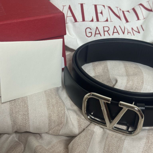 발렌티노 v로고 벨트