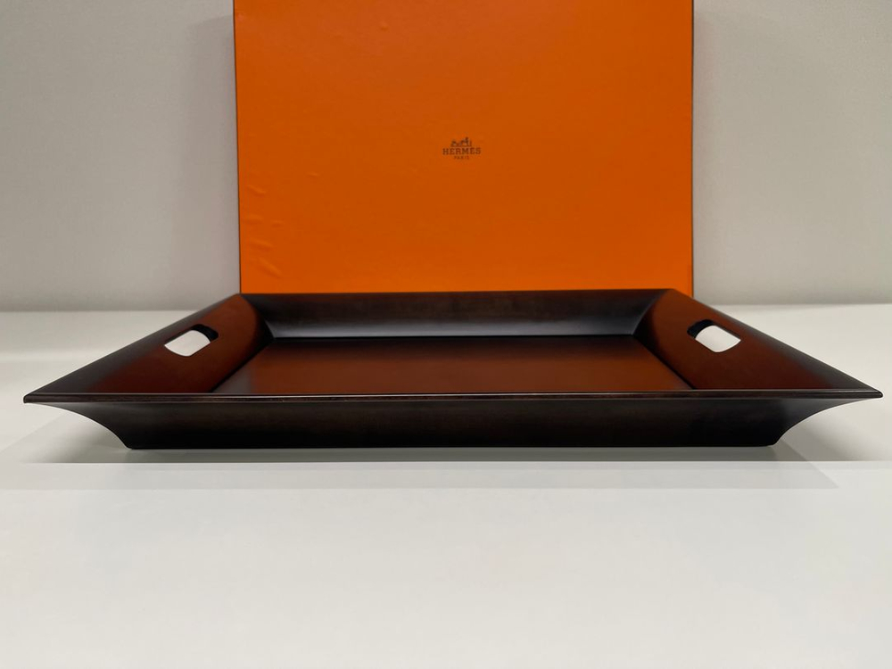 에르메스 스퀘어 로즈우드 트레이 미듐--5