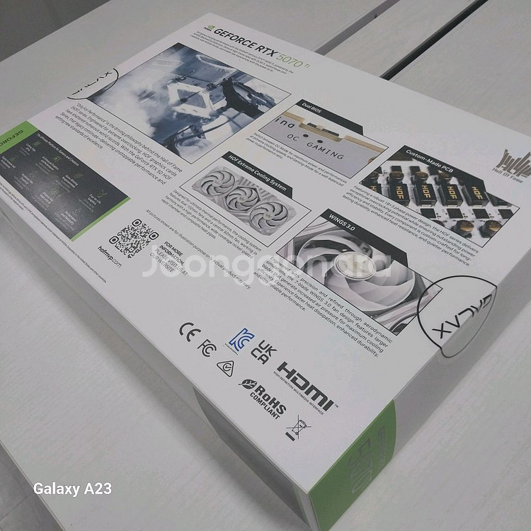 미개봉) 갤럭시 RTX5070 Ti HOF GAMING--4