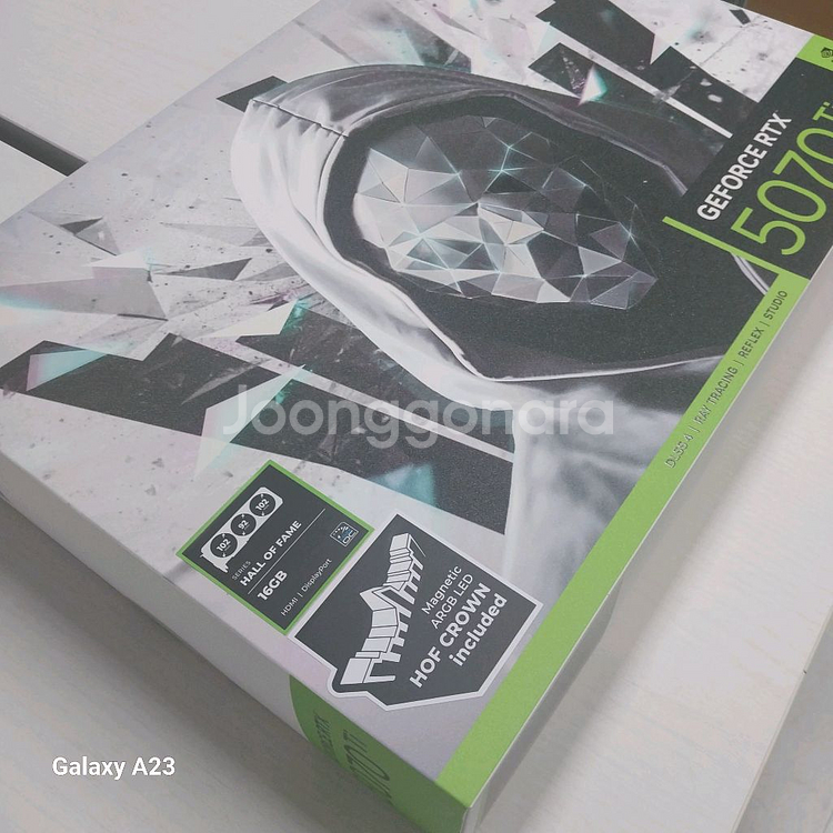 미개봉) 갤럭시 RTX5070 Ti HOF GAMING--2