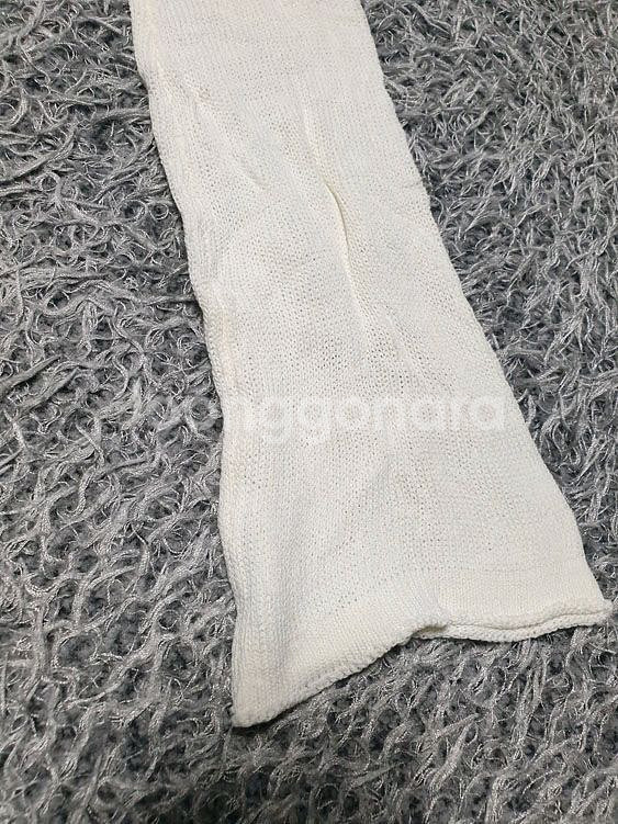 할) 크롭 시스루 니트 긴팔티 Free (착샷O)--6