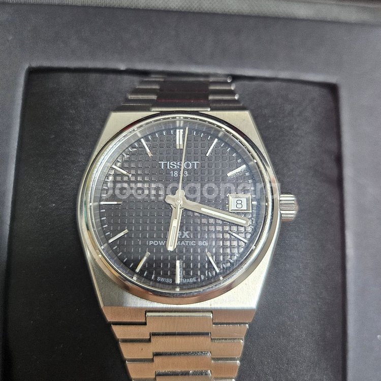 티쏘 Tissot prx 파워매틱 35mm 검판--0