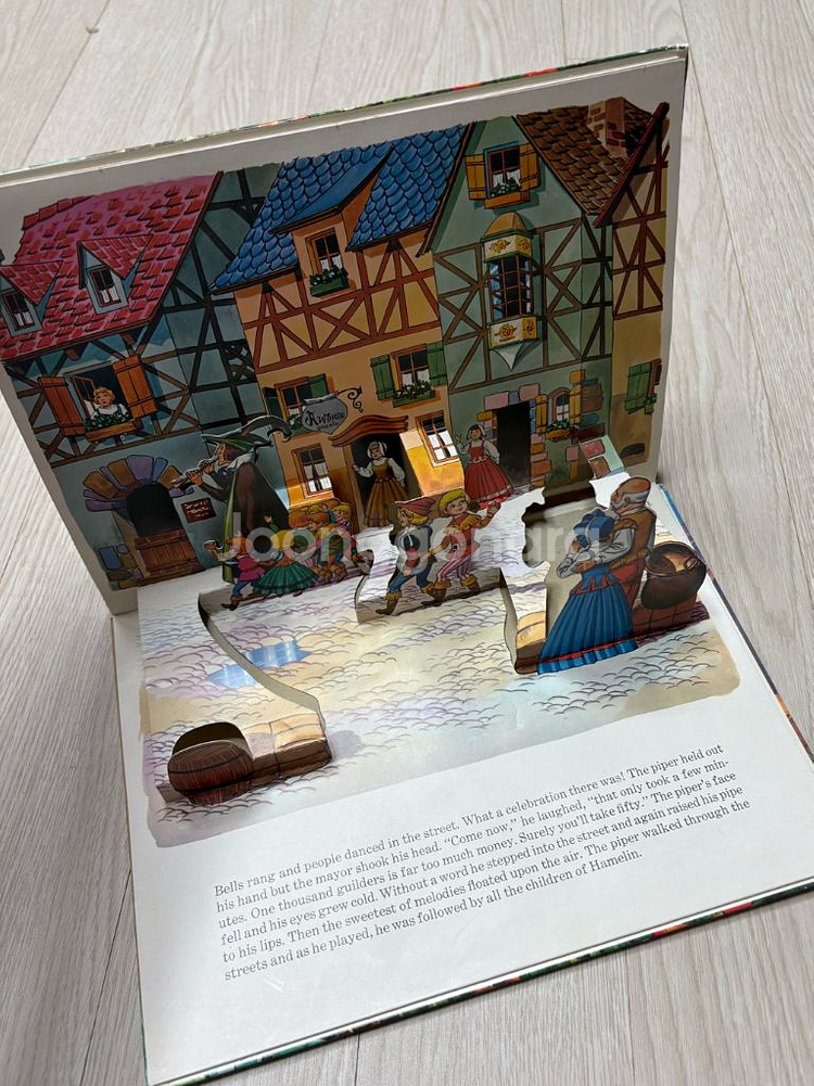 빈티지 팝업북(피리부는 사나이)--2