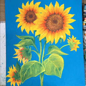 행운을 불러오는 해바라기 그림 F10호