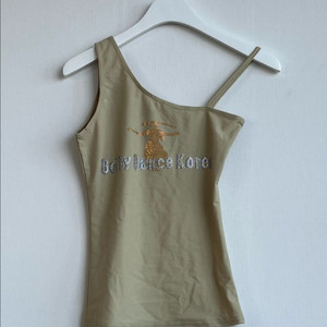 일본빈티지 카키 언발 나시