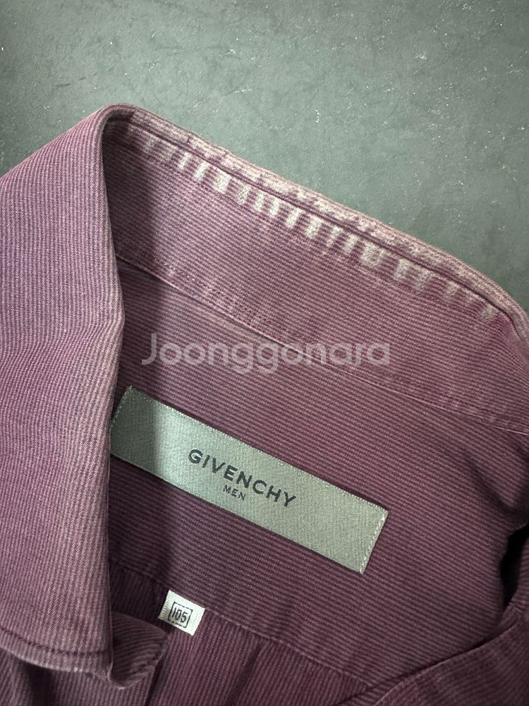 지방시 올드스쿨 자주 긴팔 코튼 셔츠 XL--3