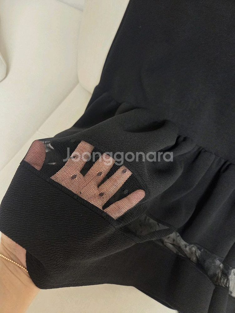 도트시스루 여성 원피스 프리--2