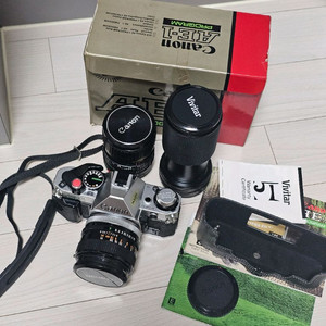 캐논 AE-1 Program 카메라 및 렌즈