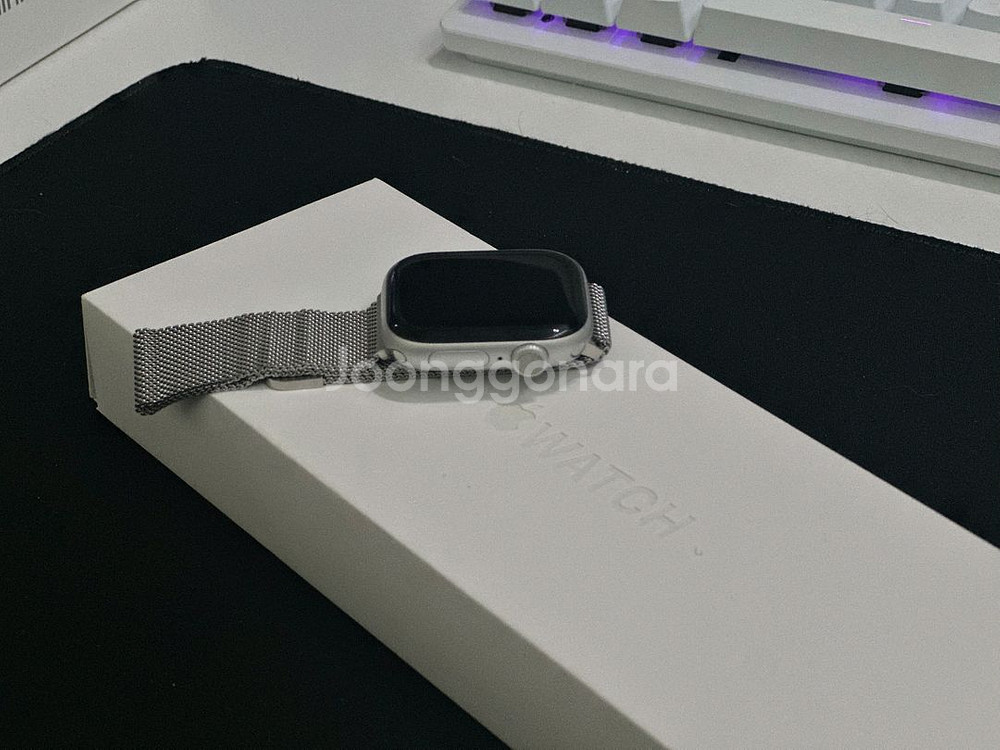 애플워치 10 42mm 알루미늄 실버 GPS 풀박스--0