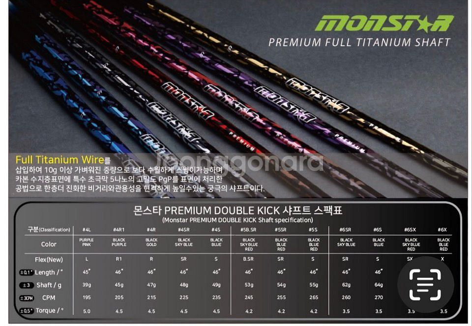 몬스타 풀 티타늄5B SR 테일러메이드 슬리브장착--8