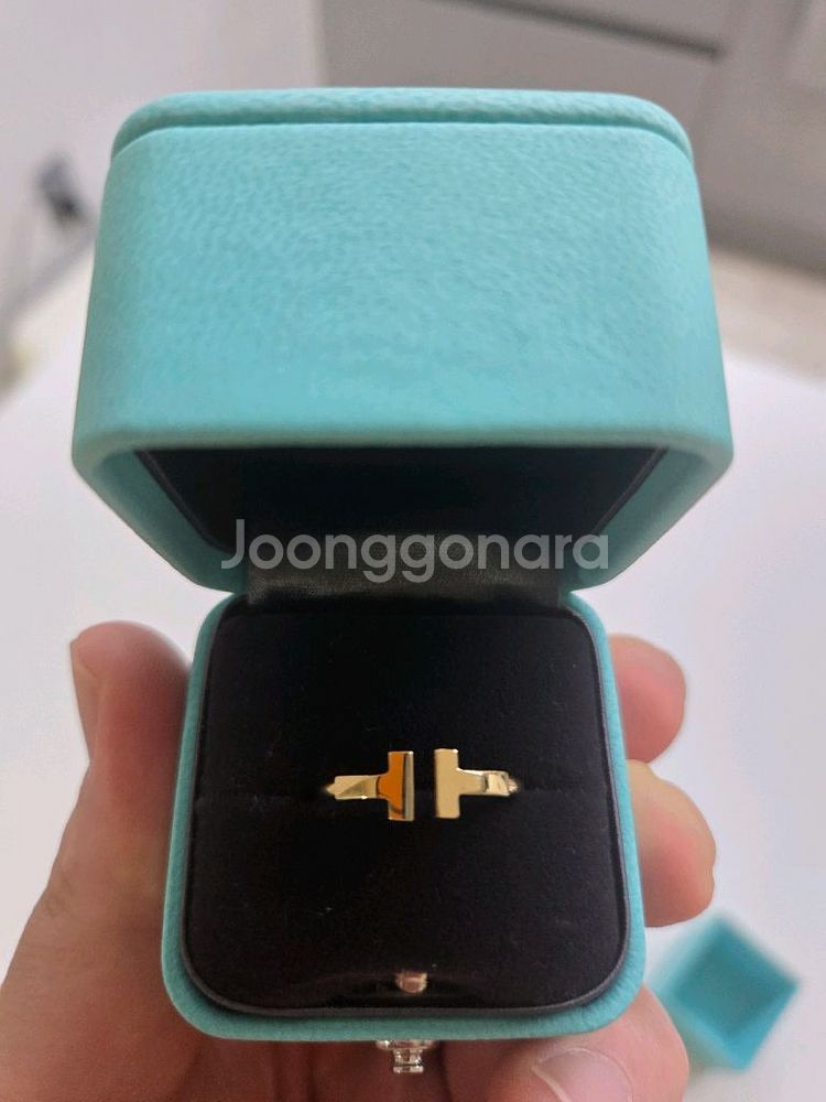 티파니 6호 골드 T반지--0
